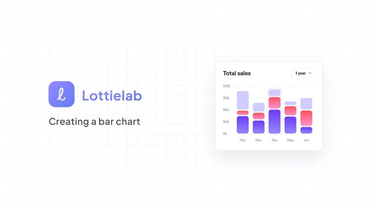 Lottielab Tutorial: How to animate a bar chart